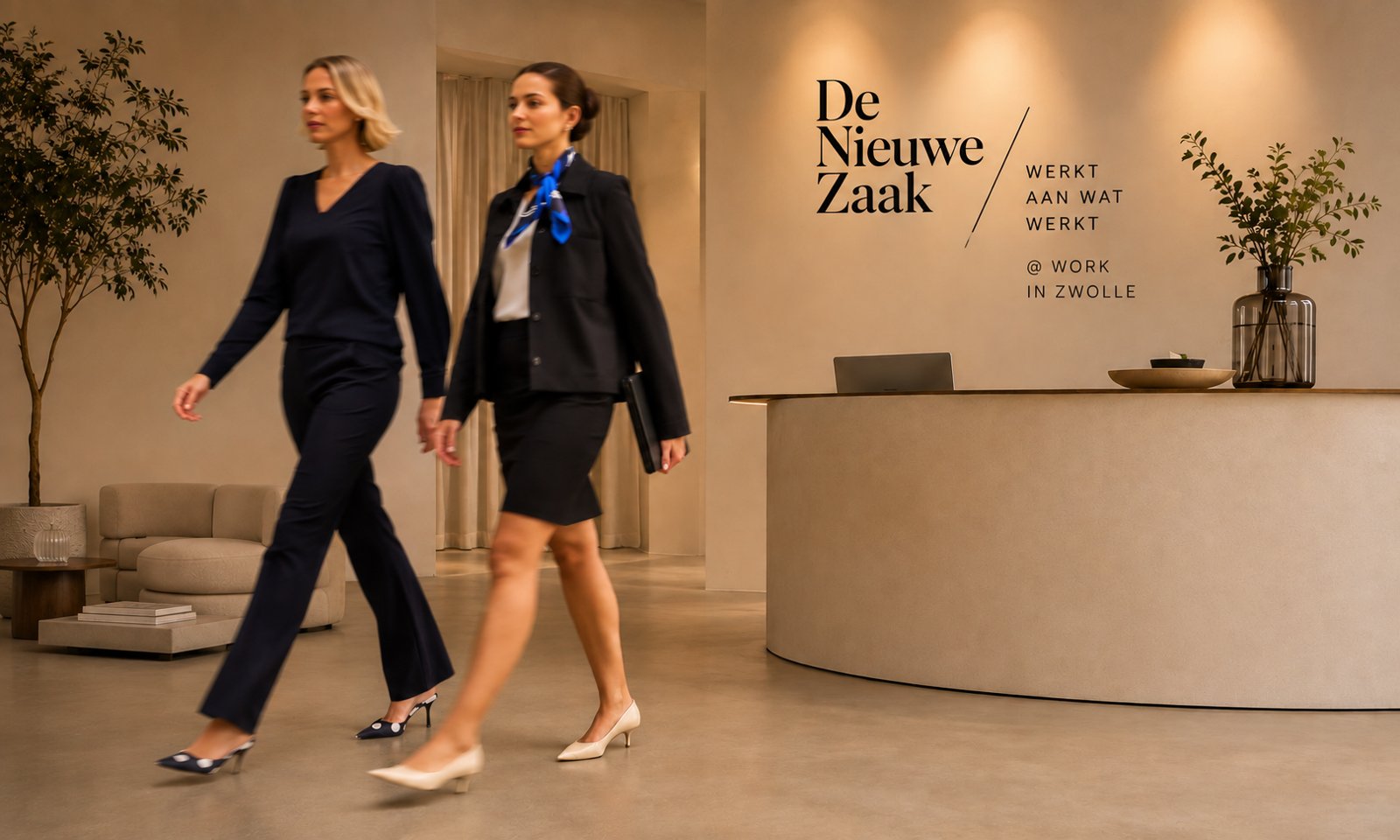 Medewerkers van De Nieuwe Zaak in Studio Anneloes @ Work kleding